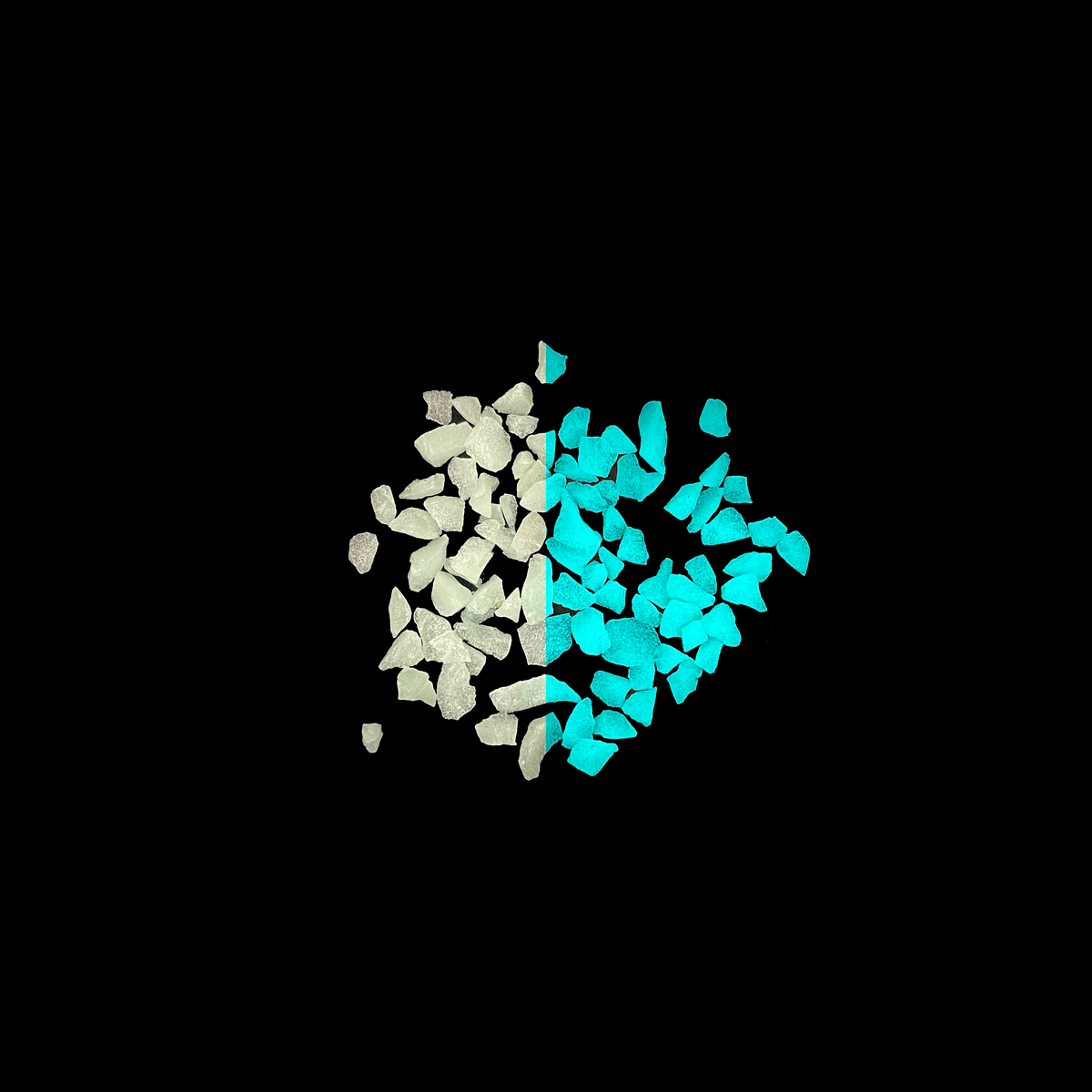 Aqua Blue Glow Quartz - 1/4" (5-10mm) - 1LB.